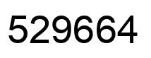 Number 529664 black image