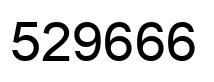 Number 529666 black image
