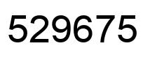 Number 529675 black image