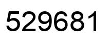 Number 529681 black image