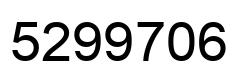 Número 5299706 imagen negro