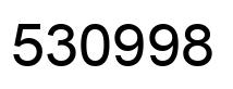 Número 530998 imagen negro
