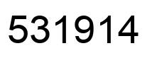 Número 531914 imagen negro