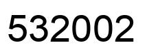 Number 532002 black image