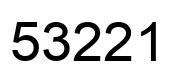 Number 53221 black image