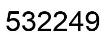 Número 532249 imagen negro