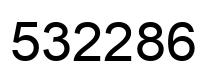 Number 532286 black image