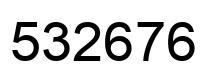 Número 532676 imagen negro