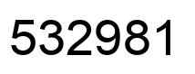 Número 532981 imagen negro