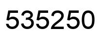 Number 535250 black image