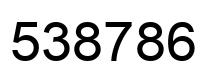 Número 538786 imagen negro