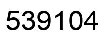 Number 539104 black image