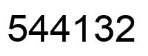 Número 544132 imagen negro