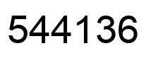 Número 544136 imagen negro