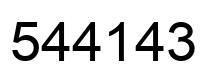 Número 544143 imagen negro