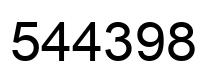 Número 544398 imagen negro