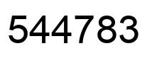 Número 544783 imagen negro