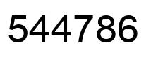 Número 544786 imagen negro