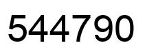 Número 544790 imagen negro
