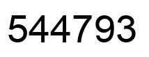 Número 544793 imagen negro