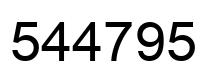 Número 544795 imagen negro