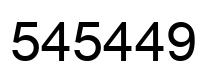 Number 545449 black image