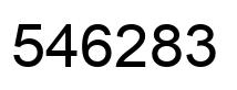 Número 546283 imagen negro