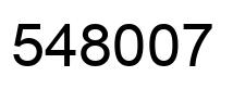 Número 548007 imagen negro
