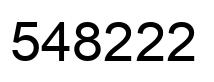 Número 548222 imagen negro