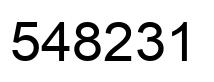 Número 548231 imagen negro
