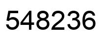 Número 548236 imagen negro