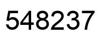 Número 548237 imagen negro