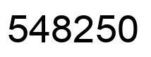 Number 548250 black image