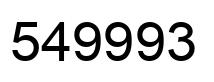 Número 549993 imagen negro