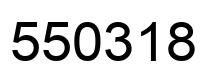 Number 550318 black image
