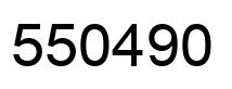 Number 550490 black image