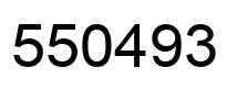 Number 550493 black image