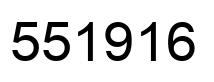 Number 551916 black image