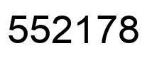 Number 552178 black image