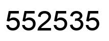 Número 552535 imagen negro