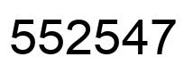 Número 552547 imagen negro