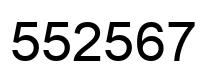 Número 552567 imagen negro