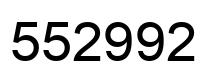 Número 552992 imagen negro
