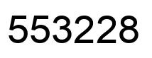 Número 553228 imagen negro