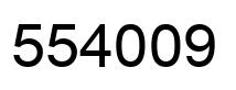 Number 554009 black image