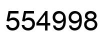 Número 554998 imagen negro