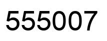 Number 555007 black image