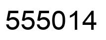 Number 555014 black image