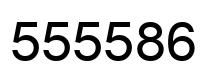 Number 555586 black image
