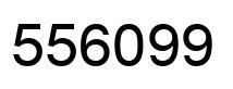 Number 556099 black image